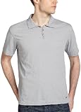 Converse by John Varvatos Men's Short Sleeve Slub Polo,Blue Haze,Large