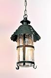 Camelot Natural Bronze Hanging Patio Lantern