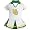 Oregon Ducks White Toddler One Piece Cheerleader Dress