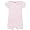 Romper, cross shoulder, short sleeve, with picot trim, 100% Pima cotton, softest ine the world !, 18 months, Blue / White picot trim