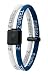 TrionZ Magnetic Ionic Therapy Bracelet (Blue/White,Medium)