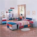 Furniture online: Gridley Multi Colored Twin Bed Set