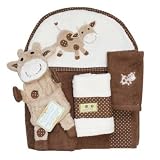 Piccolo Bambino Brown Cow Baby Bath Set