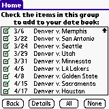 Denver Nuggets 2005-06 Schedule downloadable Software