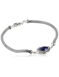 Judith Jack "Mesh Items" Marcasite and Abalone Mesh Line Bracelet, 7.5"