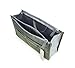 HOXIS Purse Organizer Insert Handbag Organzier Bag in Bag .(Brown)