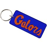 Florida Gators Script Rectangle Mirrored Key Chain