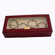 Quad Watch Winder Cherry AC Operation Glossy Engravable Plate by Tech Swiss