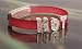 Ladies fashion bling bracelet on pink or black soft plastic band - HOT - advise colour choice at time of order