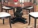 Brown And Black Round Top Dining Table