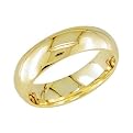 Womens 14K Yellow Gold Comfort-Fit 5mm Simple Wedding Band