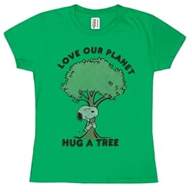 Peanuts - Hug A Tree Ladies T-Shirt