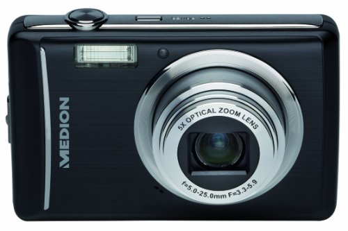 Medion Life P43000 Digitalkamera (12 Megapixel, 5 -fach opt.Zoom, 6,9 cm (2,7 Zoll) Display) schwarz