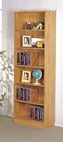 NEW 6-TIER OAK FINISH BOOK CASE
