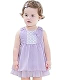 【TPGROWIN】 子供服 ガールズ ドレス リボン ワンピース キッズ ベビー 入園式 卒園式 結婚式 洋服 可愛い シフォン 夏 (110, パープル)