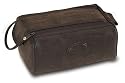 Danielle Enterprises Montana for Him Shaving Kit with Dual Zipper and Velcro Closure, Deep Brown