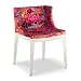 マドモアゼル(Mademoiselle) MADE-4895 FR/チャイニーズレッド: 透明感のあるポリカーボネートの脚とファブリックカバーのソフトシート。4つのカップリングポイントの強度と、同時にウレタンフォームの柔軟さを備え、機能と美しさを追求した絶妙のコンビネーションチェア、それが...