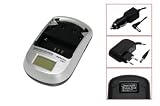 Aiptek Premium Desktop Charger Ladeger&auml;t f&uuml;r die Akkutypen NP-60/NP-120/KLIC5001/D-L17/DB-43/BP-1500S mit LED Display