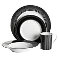 Nautica Sloane Square Banded 4-Piece Place Setting, Service for 1