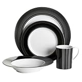 Nautica Sloane Square Banded 4-Piece Place Setting, Service for 1