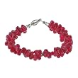 Handmade Agate & Silver Bracelet