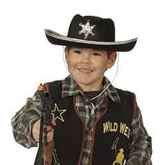 Schwarzer Cowboyhut Westernhut schwarz Cowboy Kinder