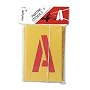 Stencils, Painting Set, Gothic Style, 4" Caps. A-Z and number 0-9, Heavy Board PIC01565