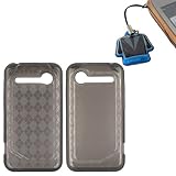 GTMax Smoke Argyle Gel Skin Protector Cover Case + Mobile Cleaner for Veriz ....