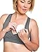 Soft French Terry Nursing Sleep Bra for Maternity / Breastfeeding (Small, Grey)