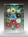 Antique Russian Antique Floral Bouquet Plaque Paperweight, circa 1840-1860