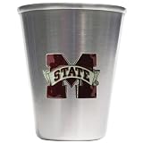 Bergamot Mississippi State Bulldogs Stainless Steel Shot Glass Set of 4