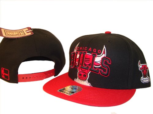Chicago Bulls Black & Red '47 Brand Adjustable Snap Back Baseball Cap Hat