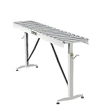 HTC HRT-70 Adjustable 26-1/2-Inch to 43-1/2-Inch Tall 17 Roller 66-Inch by 15-Inch Roller Table