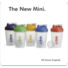Blender Bottle Mini, Hand Shaker, Mixer, and Blender, 20 oz. - Yellow Color by Sundesa