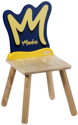 Links 40100410 MACIUS Stuhl Crown Collection, Blau-Gelb, 34x35x28x52,5 cm