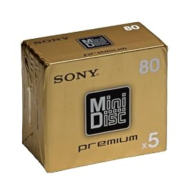 Sony MiniDisk Colour 80 Mins 5 Pack