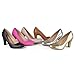Brinley Co. Womens Chunky Heel Matte Finish Pumps
