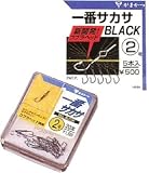 がまかつ(Gamakatsu) 一番サカサ 5本入 黒 釣3号 66435