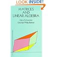 Matrices and Linear Algebra (Dover Books on Advanced Mathematics) by Hans Schneider and George Phillip Barker