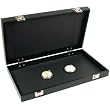 Black Double Lock Jewelry Travel Tray Showcase Display
