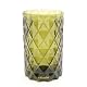 Small Cut Glass Vase (Green)||RF10F