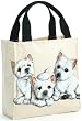 Fiddler's Elbow Westie Terrier West Highland Puppies Tote Bag