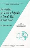 Revue PU Aix-Marseille  / La réception par le droit de la famille de l'article 1382 du code civil