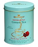 Bentley's Royal Pomegranate Green Tea, 50 Tea Bag Tin (Pack of 4)