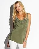 Crisscross Embellished Tunic - BURNT SAGE (XS)