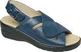 Barefoot Freedom by Drew Women's Patch Sandals,Navy Combo,10 N