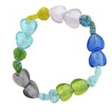 Heart Millefiori Murano Glass Bracelets