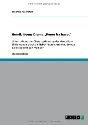 Henrik Ibsens Drama Fruen fra havet" (German Edition)