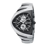 Seiko Mens Alarm Chronograph Black Ion Watch #SNAA05 by Seiko