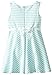 Youngland Little Girls' Mint and White Stripe Ottoman Dress